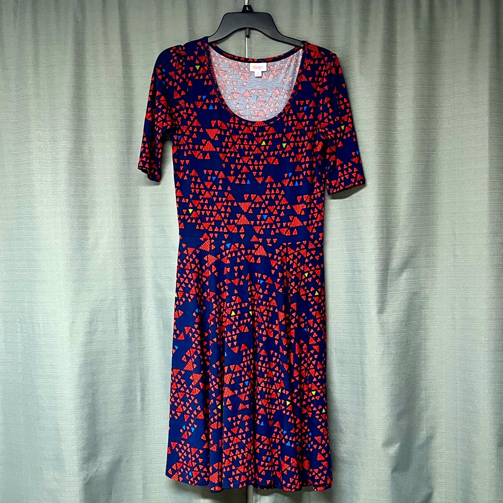 LuLaRoe Nicole Blue Dress